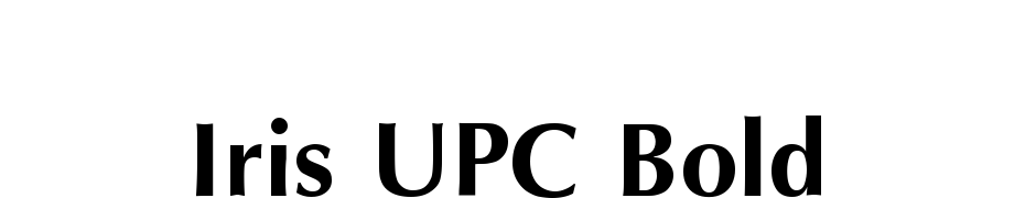 Iris UPC Bold cкачати шрифт безкоштовно